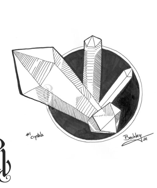 Crystals Original Drawing (ocrystals)