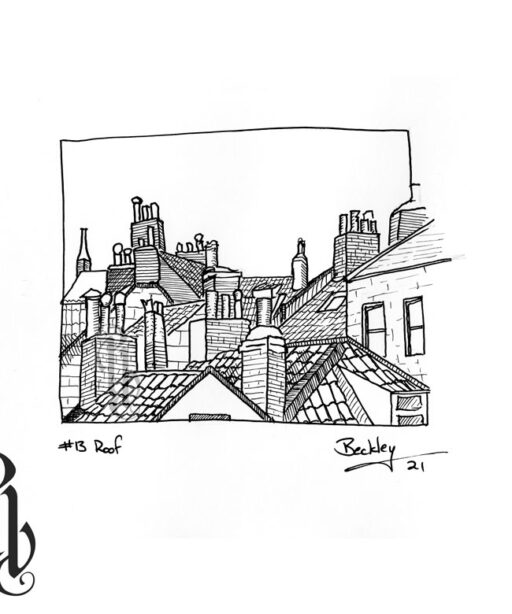 Rooftops Original Drawing (orooftop)
