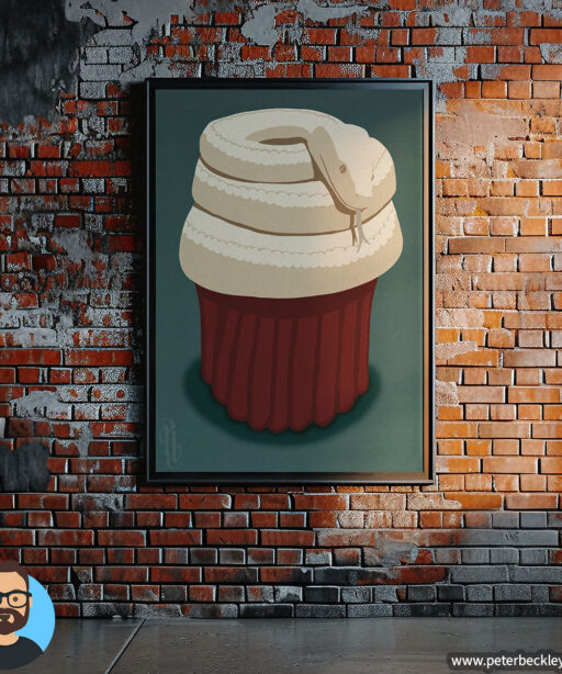 Cup Cake Snake Print