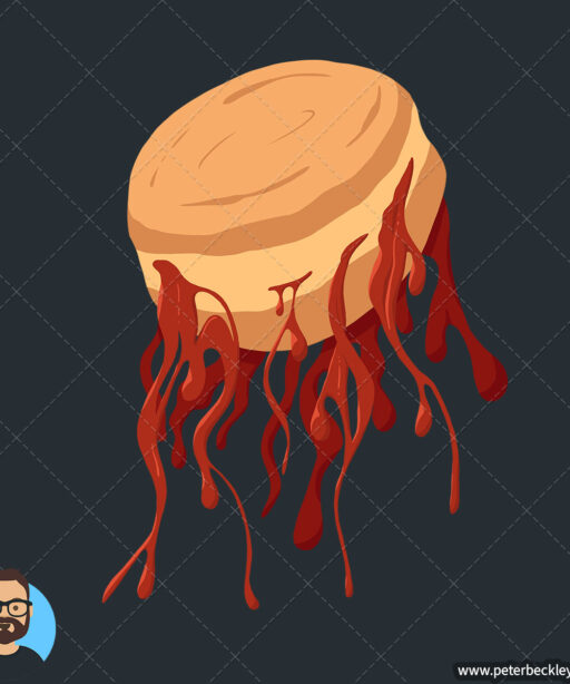 Alternative view of Jellyfish Donut Short-Sleeve T-Shirt