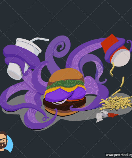 Alternative view of Octoburger Short-Sleeve T-Shirt