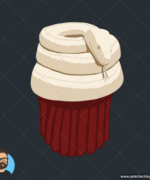 Alternative view of Cup Cake Snake Short-Sleeve T-Shirt
