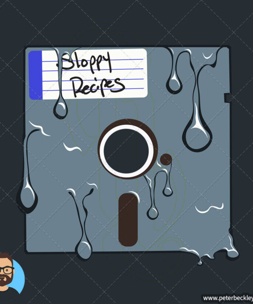 Alternative view of Sloppy Floppy Disk Short-Sleeve T-Shirt