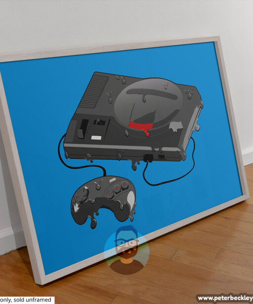 Alternative view of Sloppy Sega Genesis Art Print