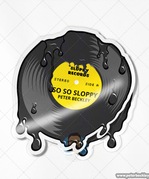 Sloppy Record Vinyl Sticker