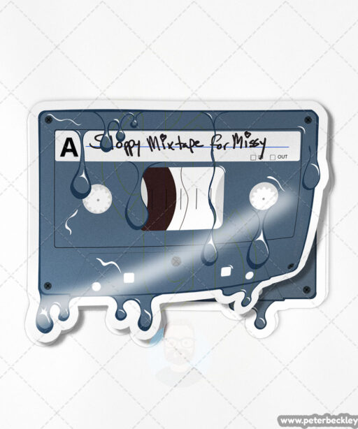 Sloppy Cassette Vinyl Sticker