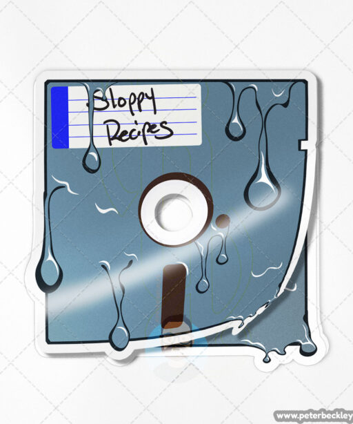 Sloppy Floppy Disk Vinyl Sticker