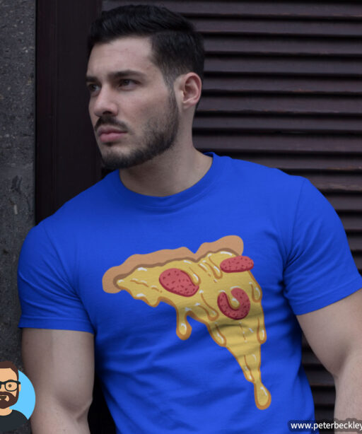 Alternative view of Sloppy Pizza Short-Sleeve T-Shirt