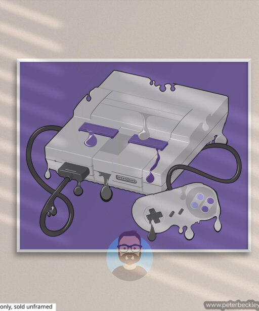 Alternative view of Sloppy SNES Print