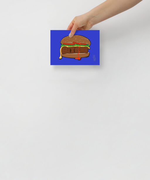 Alternative view of Bite Me Burger Print